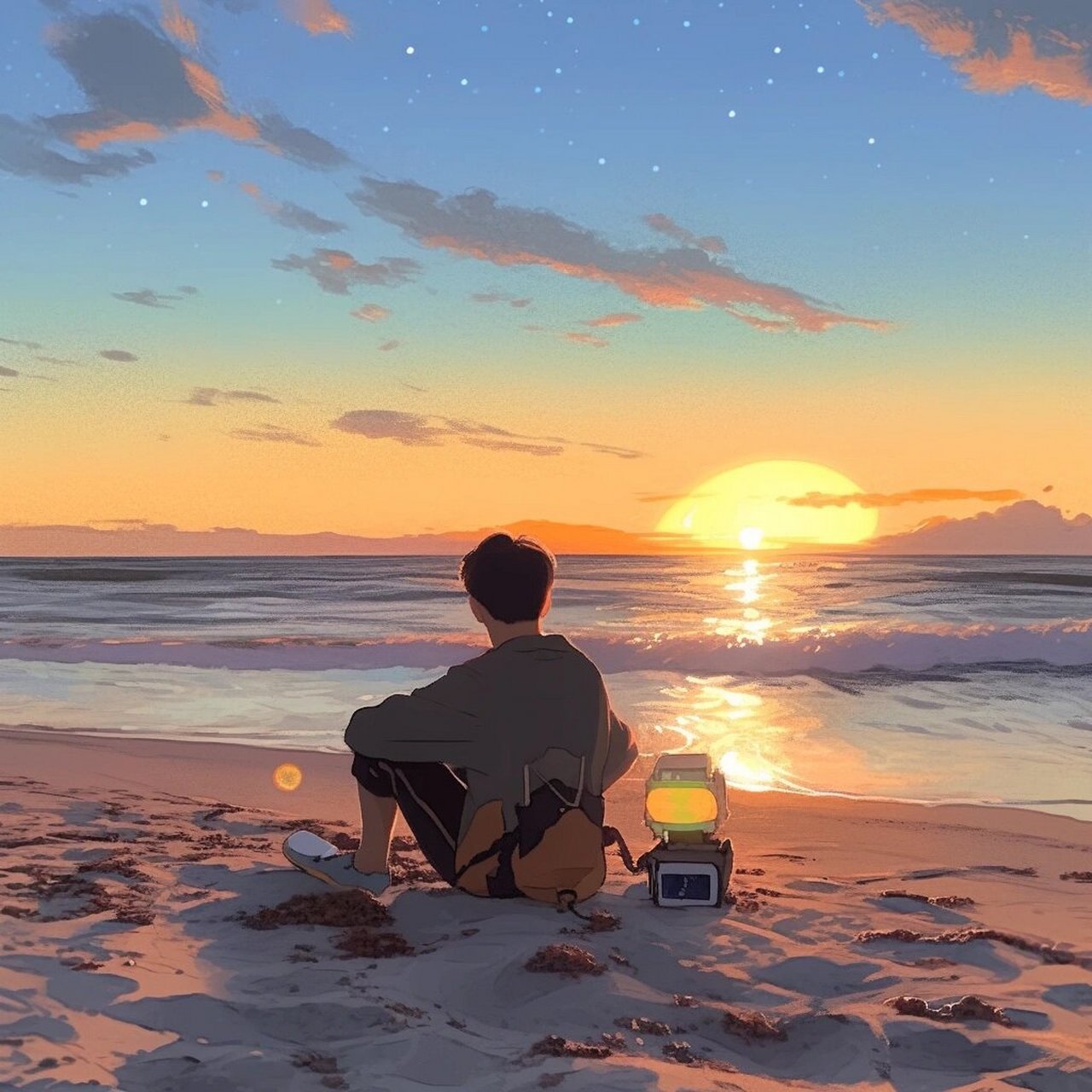 落日向晚的浪漫  在这个时刻,我喜欢独自一人,静静地站在窗前,凝望着