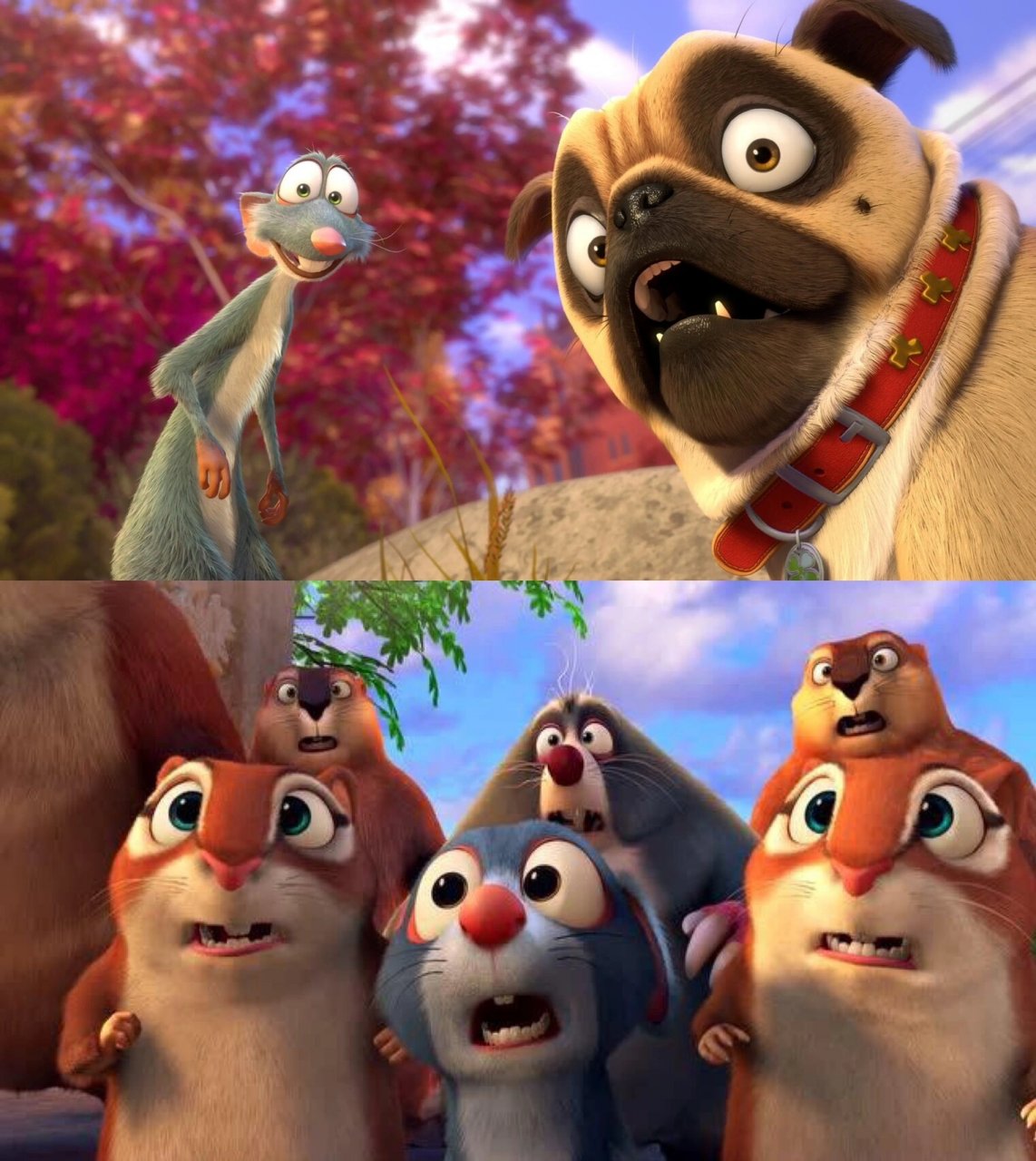 90电影名称:《抢劫坚果店》  这部电影里有一只叫 surly 的松鼠00