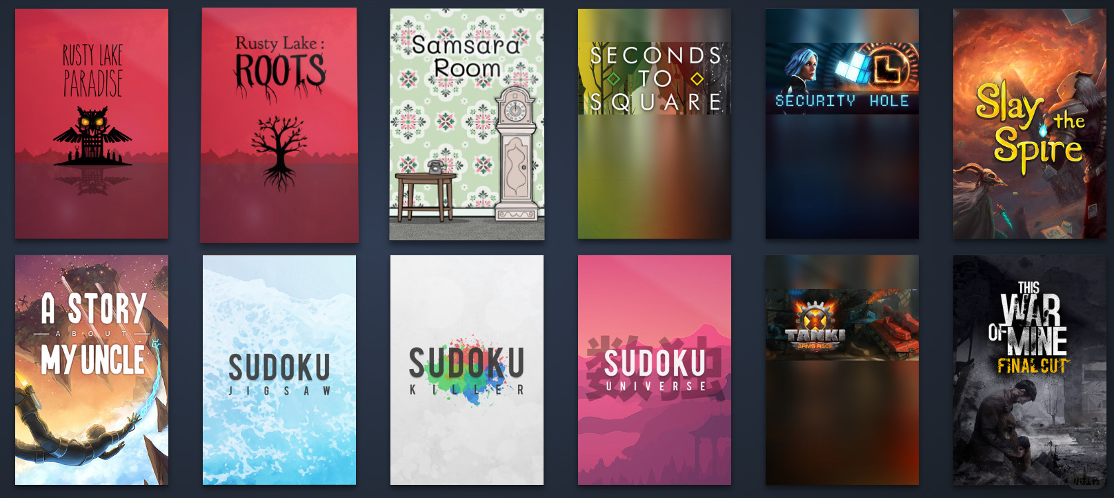 30 的人steam库里都有哪些游戏?  嗨,大家好!