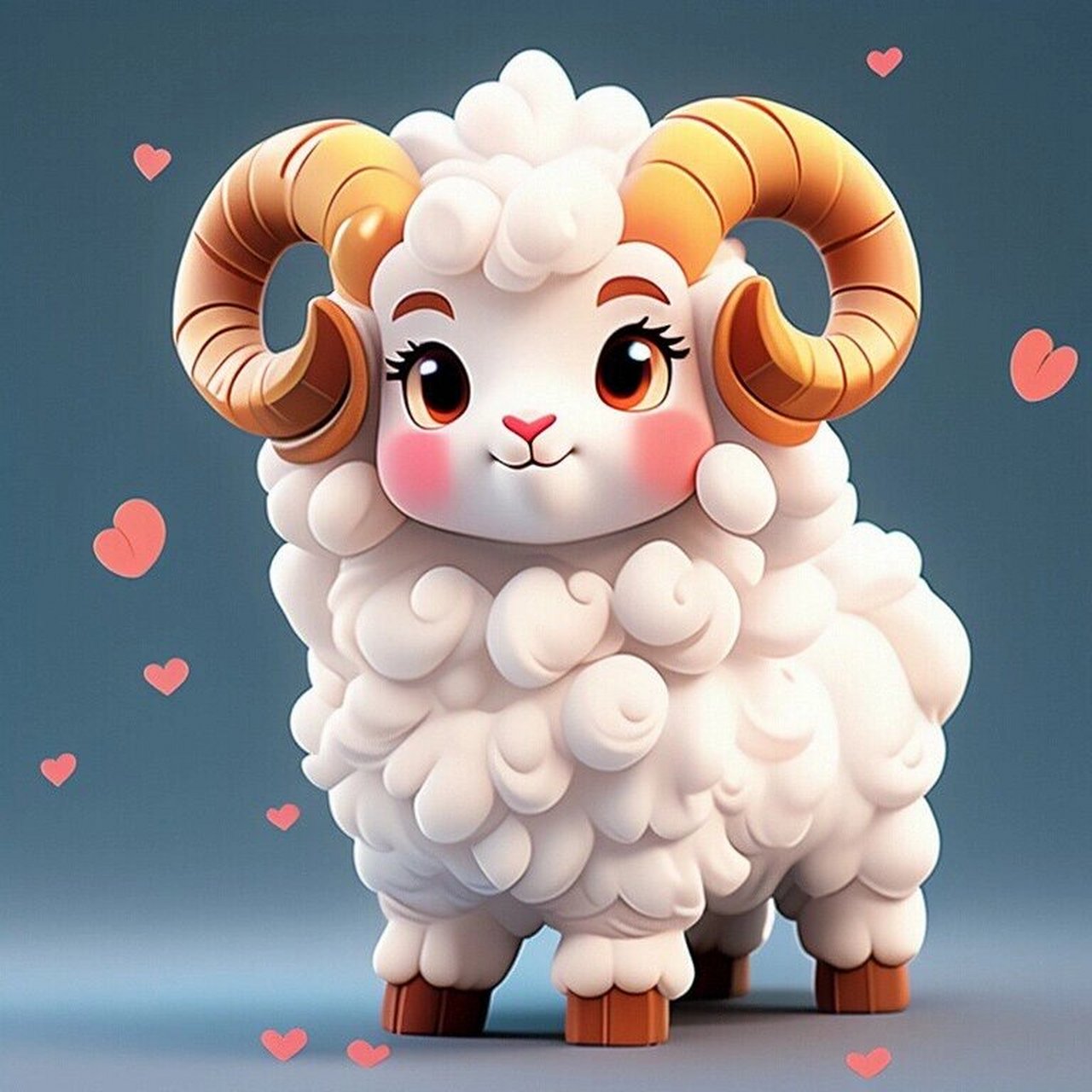可爱白羊座头像  看这只软萌的小白羊,浑身毛茸茸的,仿佛能融化你的心