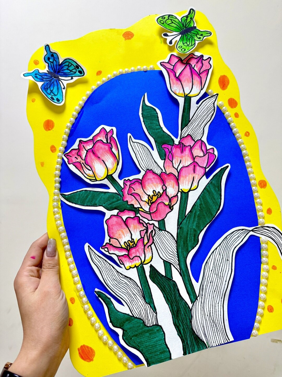 创意美术🎨《郁金香🌷》