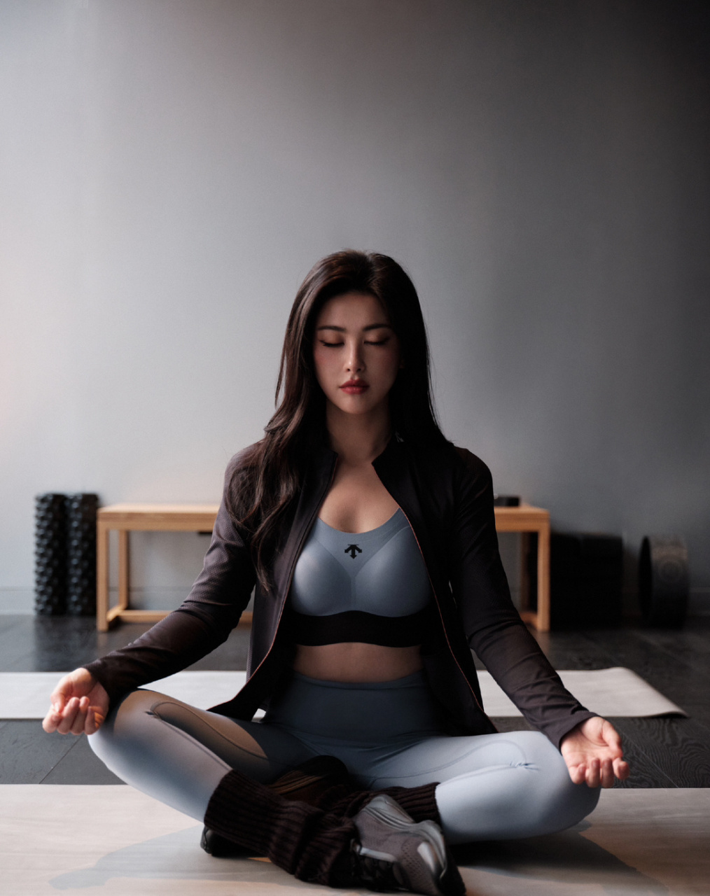 穿运动装的朱珠身材也太好了吧!