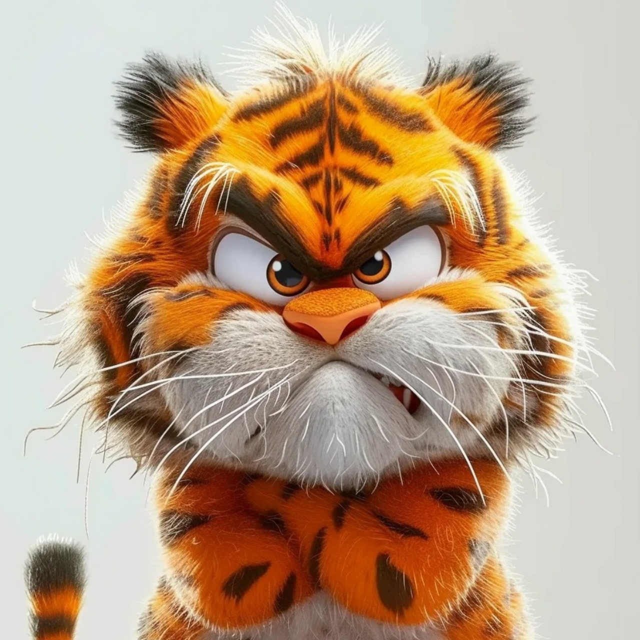 这不仅仅是一张老虎头像,更是力量与勇气的象征.