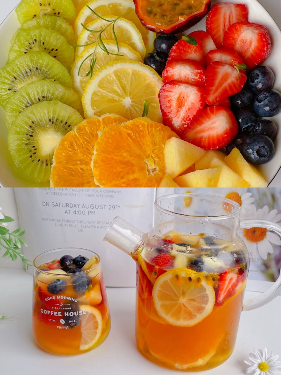 喝的养生茶～自制健康水果茶,口感丰富,含多种维生素～排毒养颜,一