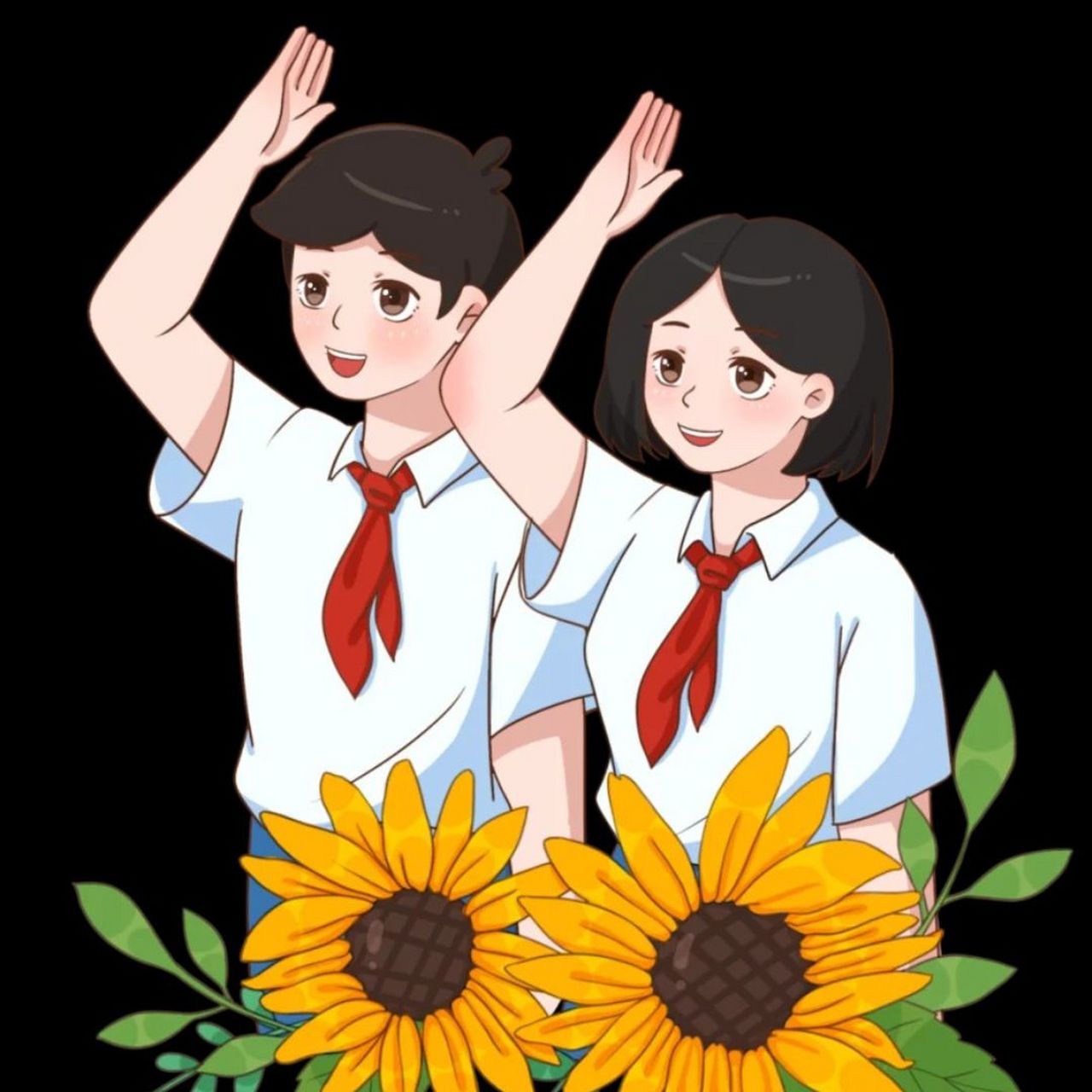 现在,我把那些超级有仪式感的少先队员敬礼图片分享出来,让我们一起