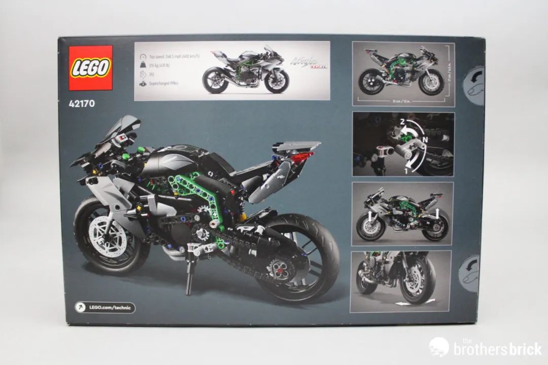 沉默的刺客 乐高机械组42170 kawasaki ninja h2r摩托车开箱评测