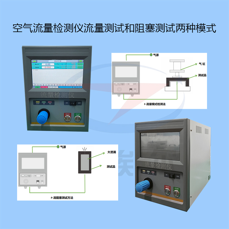 空气流量检测仪流量测试和阻塞测试两种模式