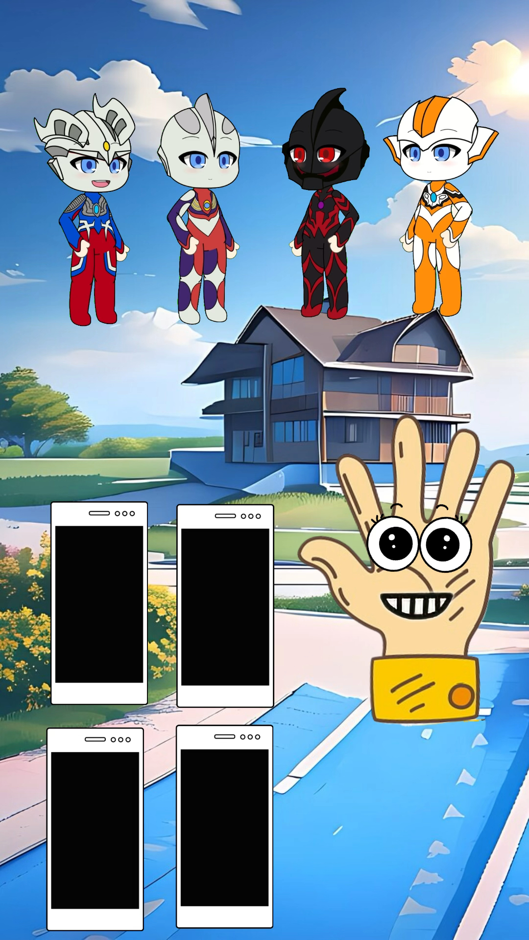 怪兽白小奥特曼关起来了