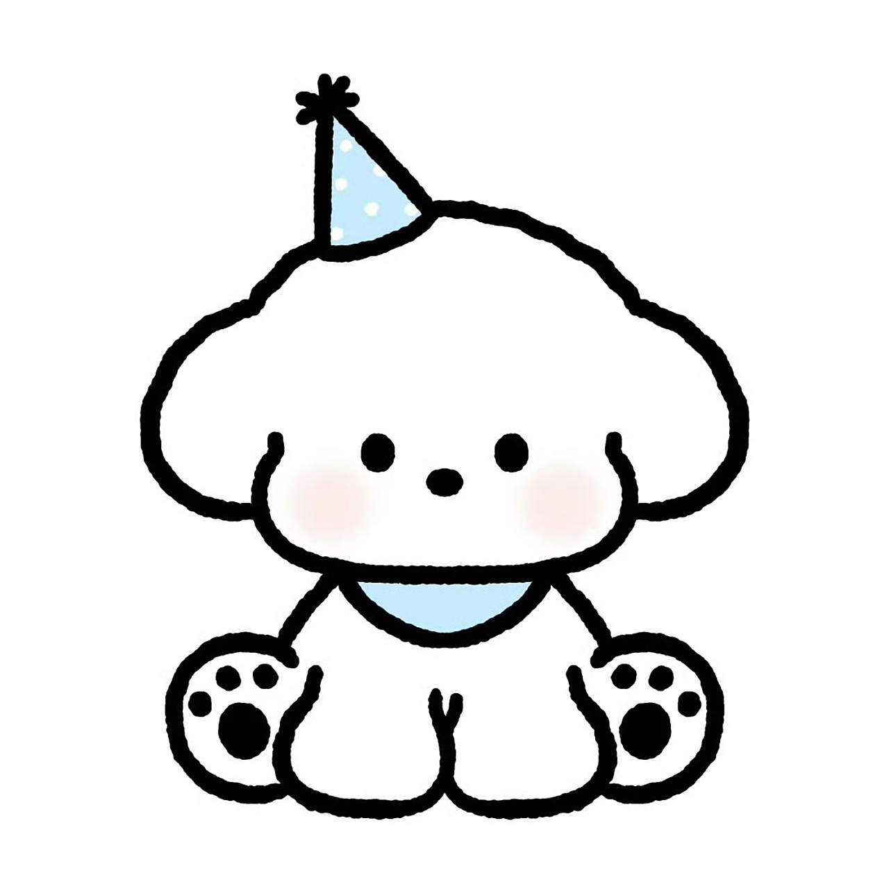 一组可爱的白底小狗情侣头像 #头像# #情侣头像# #头像分享