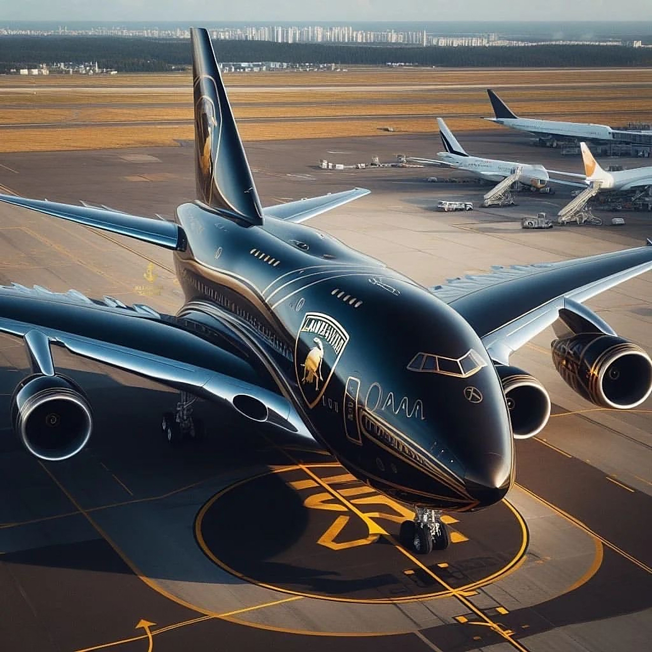 091578乘坐兰博基尼设计的飞机,你最想去的第一个地方是哪里?