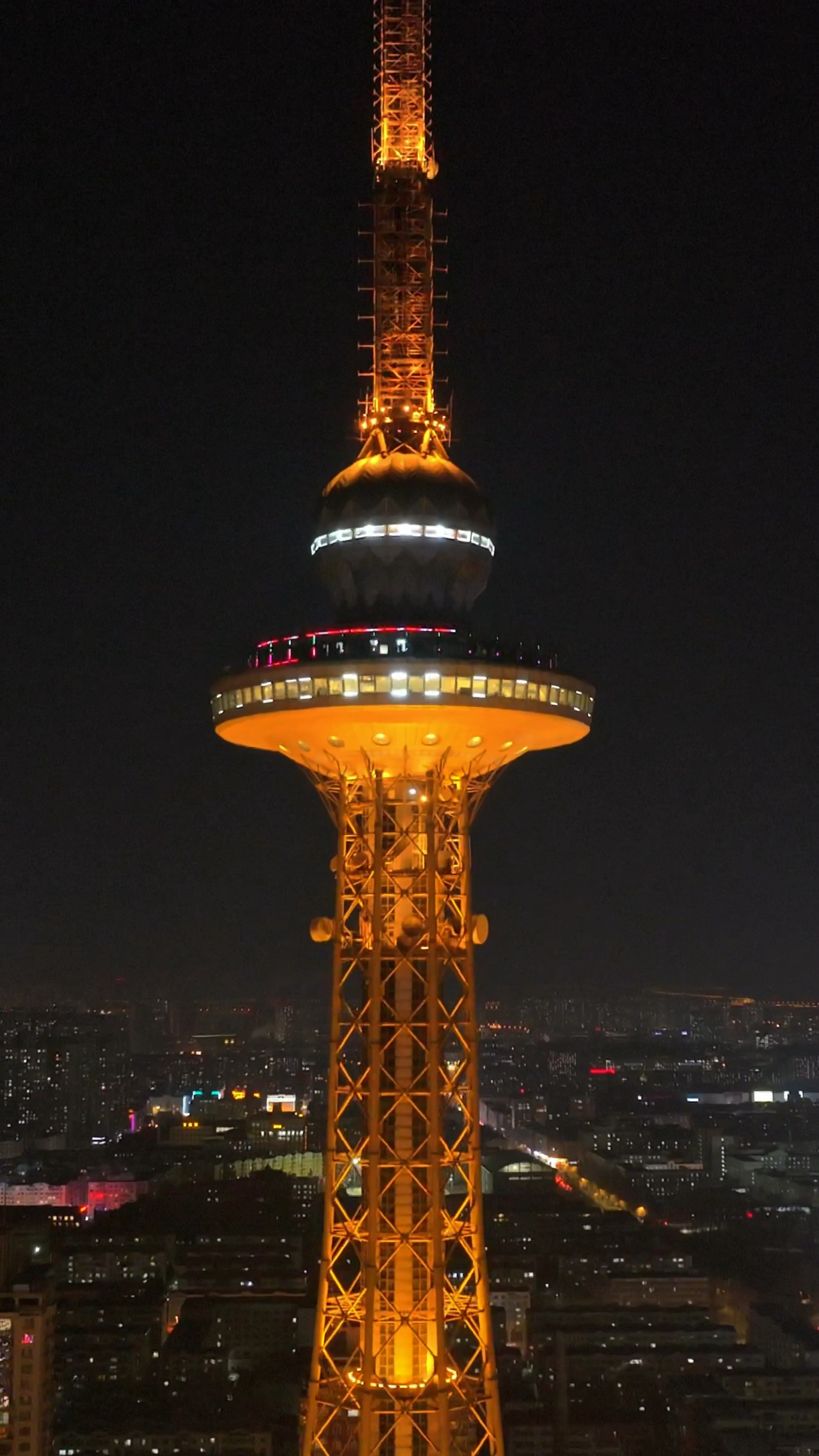 黑龙江哈尔滨龙塔夜景