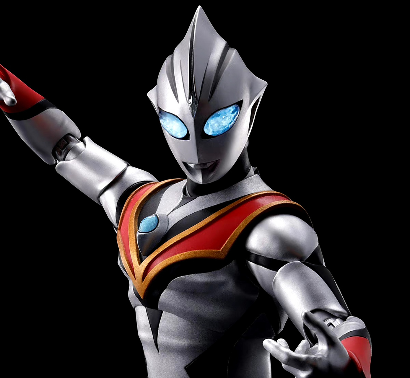 模型欣赏:shf 真骨雕 邪恶迪迦,角色出自特摄剧《迪迦奥特曼》.