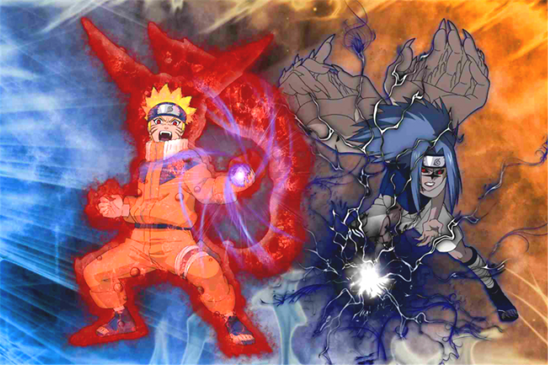 《火影忍者》里,卡卡西和卑留呼都掌握了螺旋丸,千鸟!