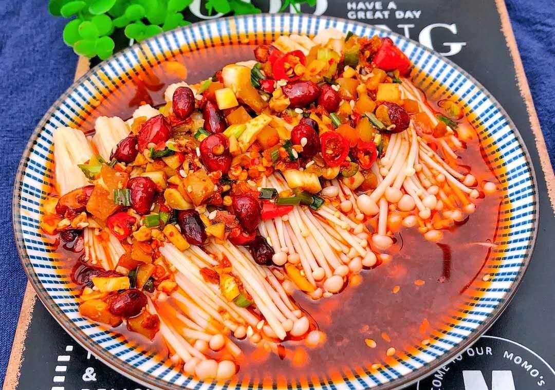 教你做8道开胃素食金针菇!做法简单,无敌下饭!