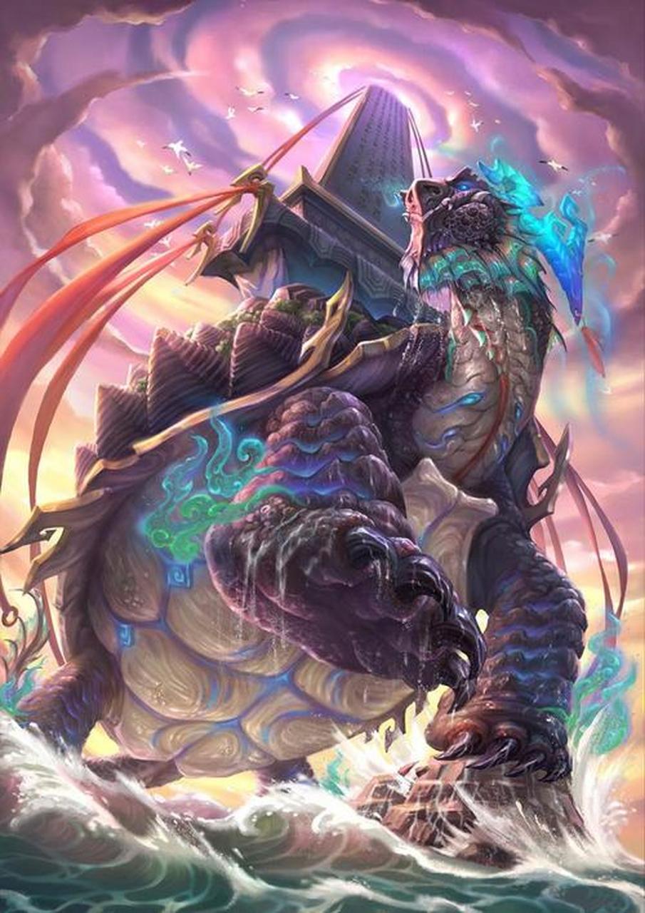 霸下,又名赑屃,是中国古代神话传说中的神兽,为龙和龟所生,样子似龟