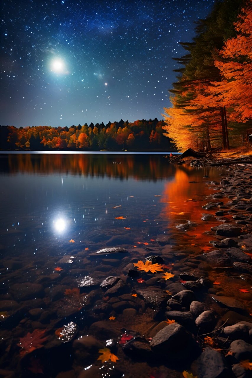 秋天的夜晚 风景图片图片