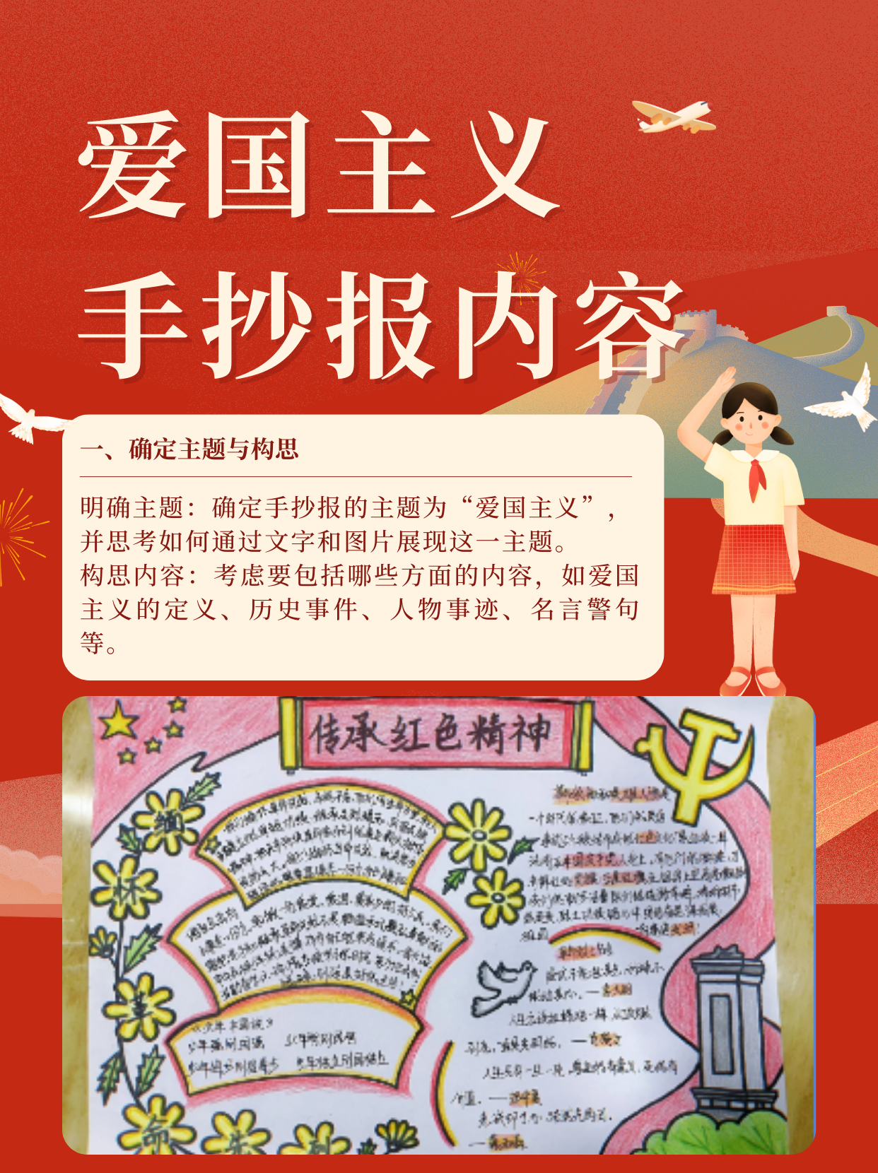 爱国主义手抄报内容