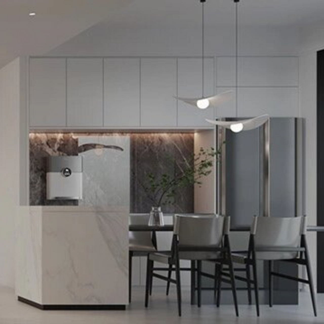 西安翠景台装修 130平现代通透感