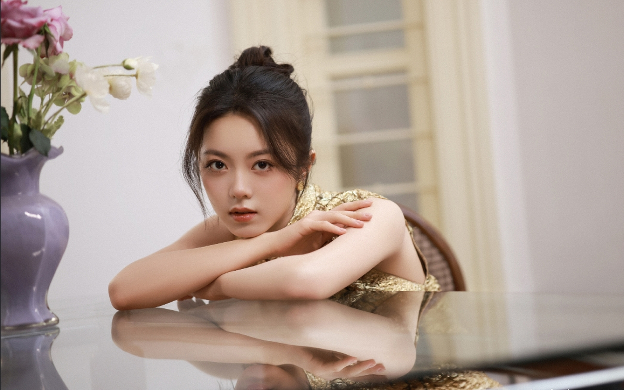 她长大了,而且还是好美宝宝~~@赵今麦