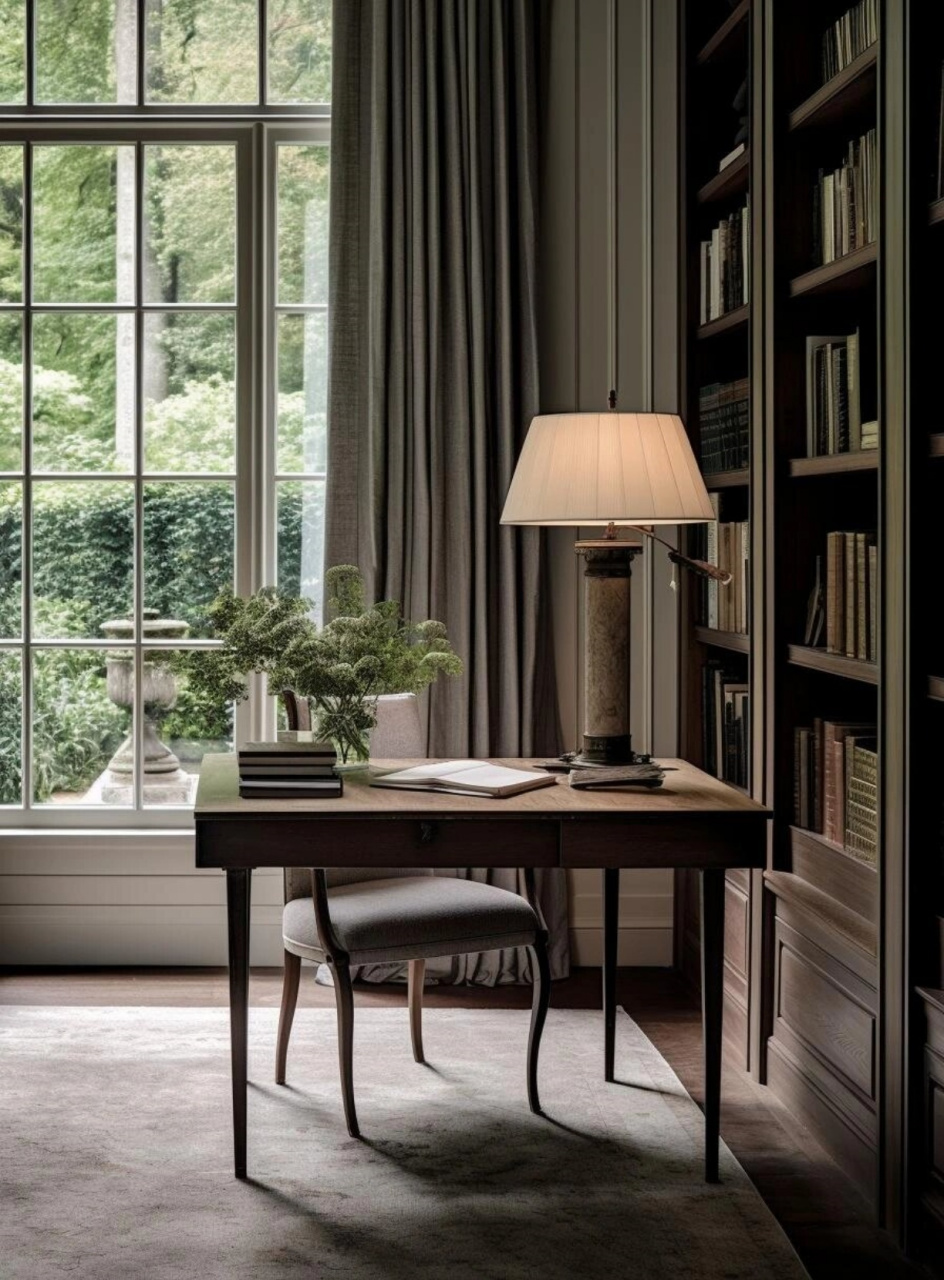 现代风格书房  9295想要打造一个既时髦又舒适的书房吗?