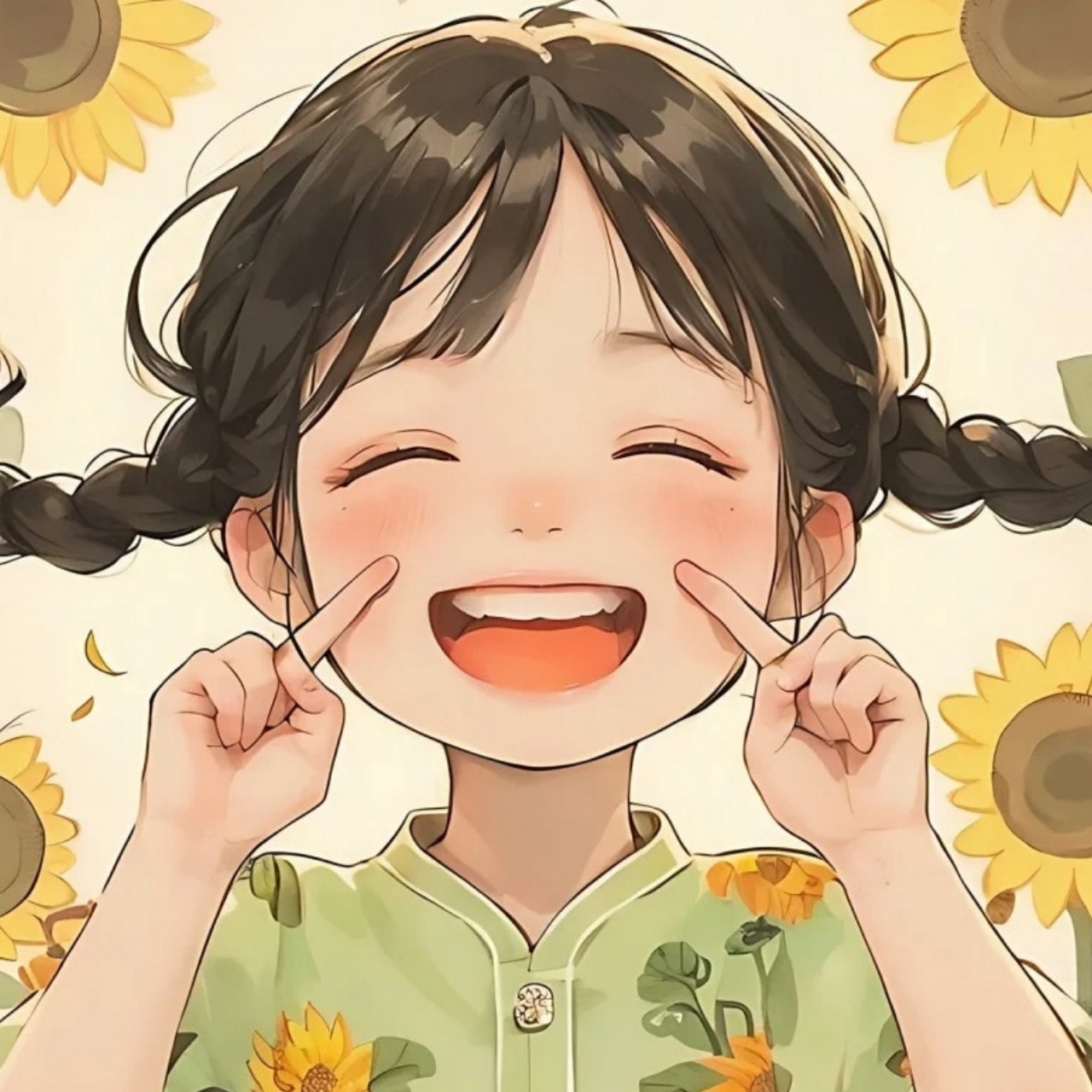 向日葵头像图片  🌼每一朵向日葵都像是太阳的使者,它们用最美的