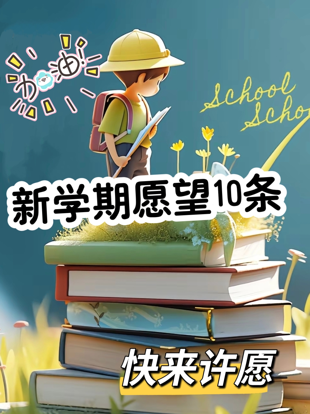 新学期奋斗目标10条图片