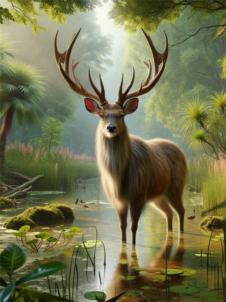 麋鹿科普知识  04麋鹿,这个听起来就充满神秘感的动物,也被称为"麋"