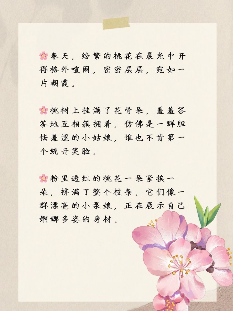 桃花的叶子怎么形容图片