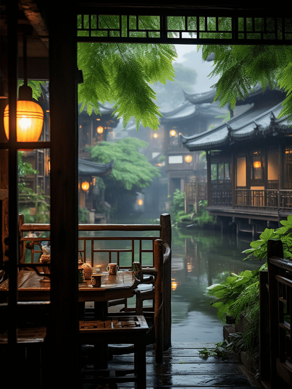 这组壁纸,正是将江南的烟雨美景完美呈现在了我们眼前.