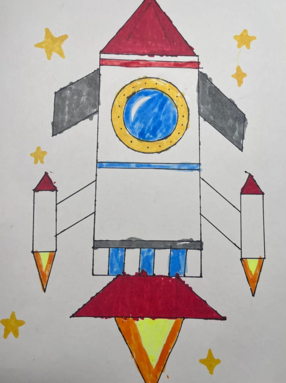 小学生几何图形创意画 最近我家孩子的数学刚好学到几何图形09这个