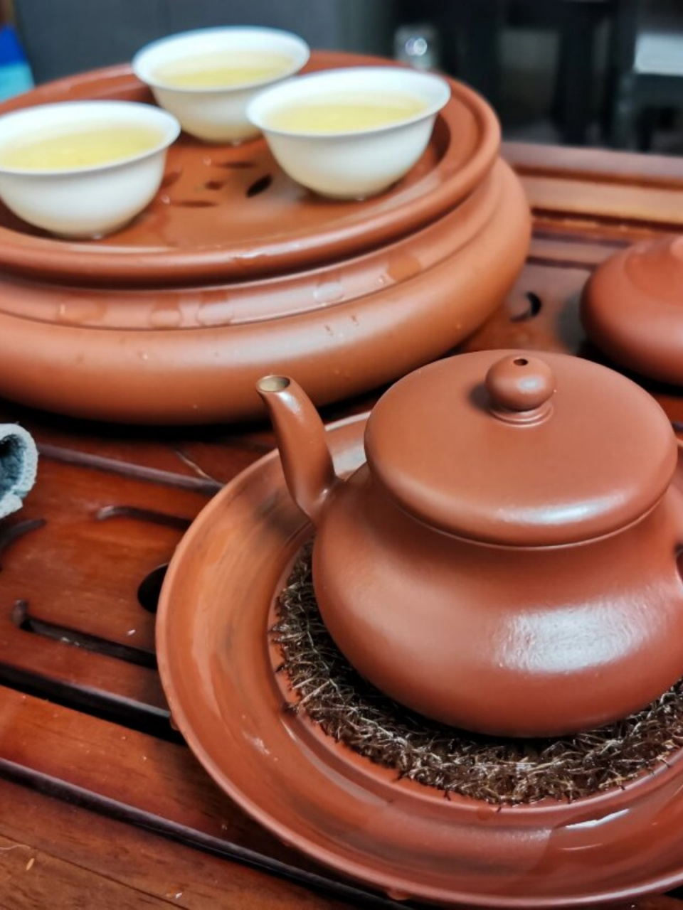 喝茶流水日常657  今天又是悠闲自在的喝茶时光98,一杯清茶在手