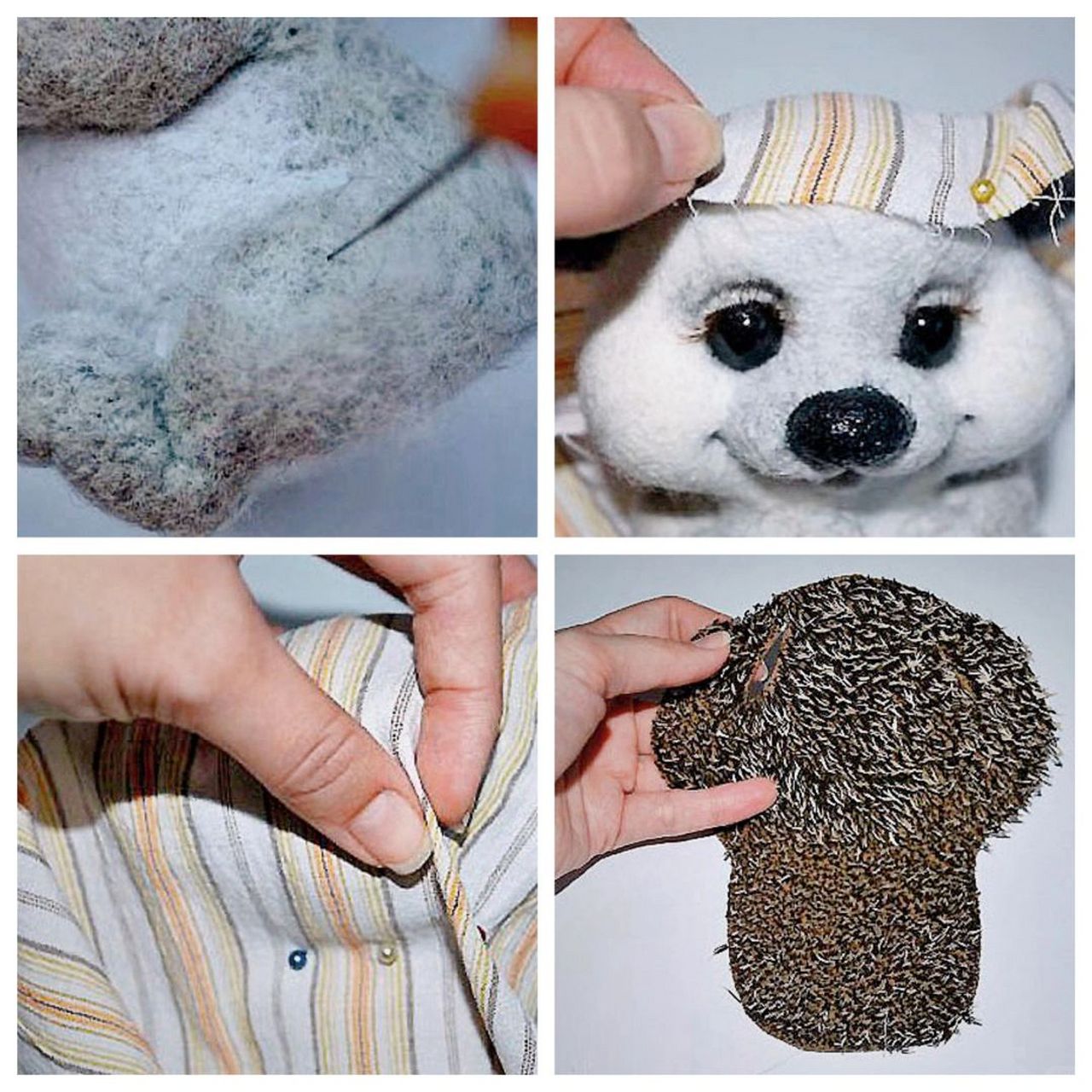 今天我要给大家带来一份超详细的羊毛毡刺猬玩偶手工图文教程!