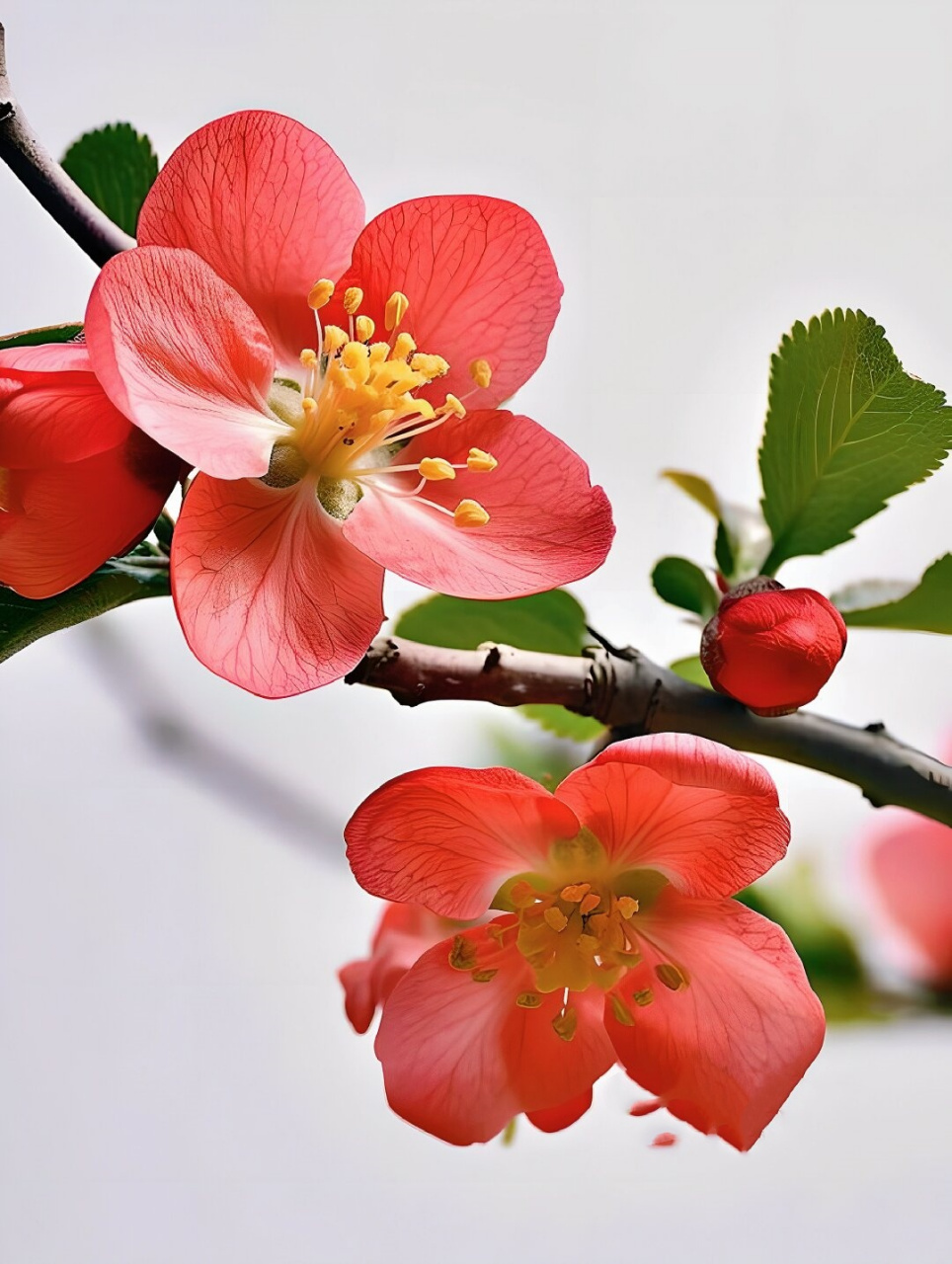 靓丽的海棠花成为我的绘画新宠  我停下脚步,细细欣赏这海棠花的美丽.