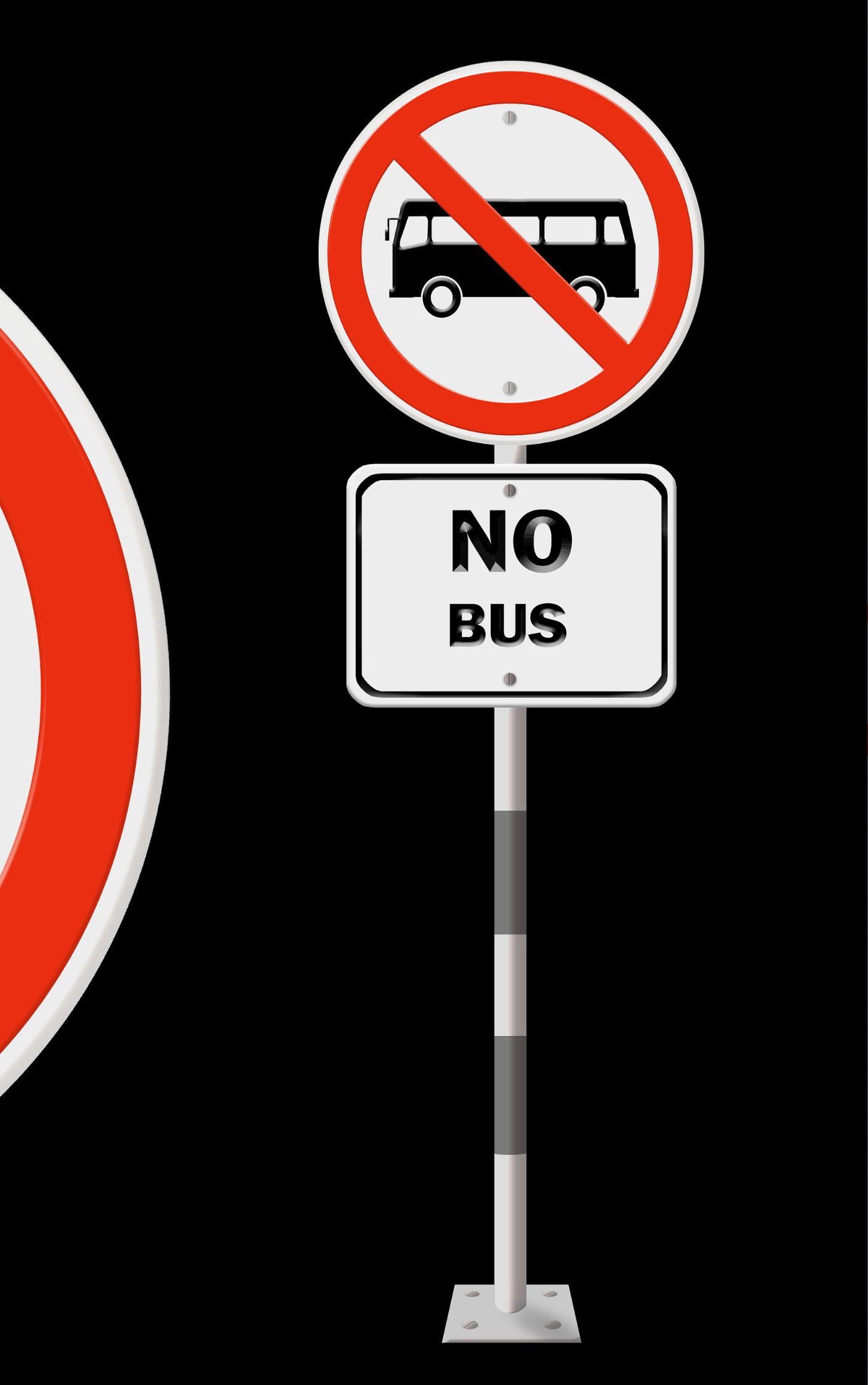 行人禁止或限制的标志,其形状通常为圆形, 颜色为白底,红圈,红杠,黑