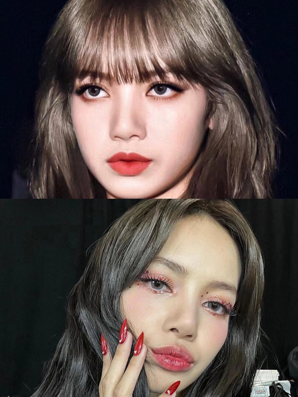 关于 lisa 的刘海之谜  我一直觉得 lisa 有刘海更好看啊,是我的眼睛