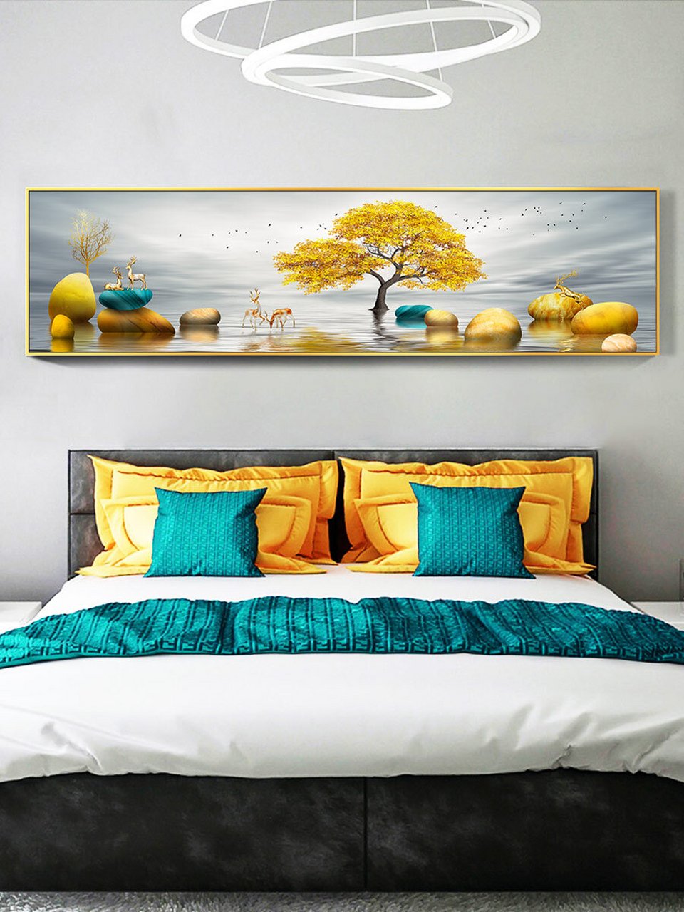 床头挂什么画最吉利  床头画的选择一直是让我很纠结的问题,不过最近