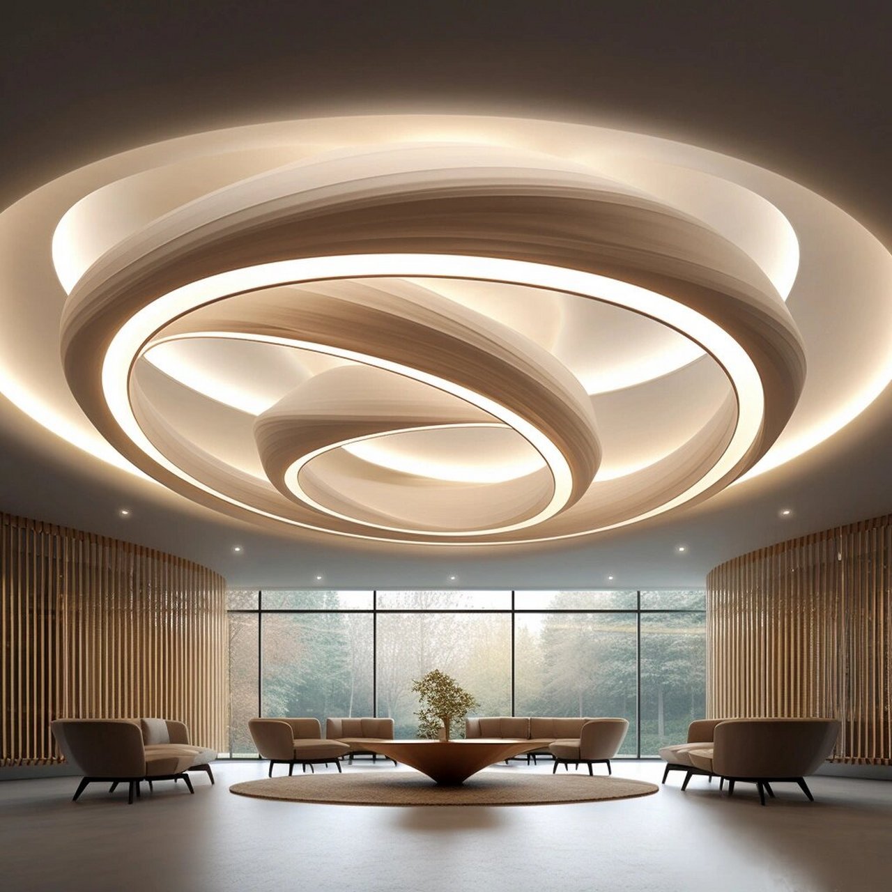 吊顶和灯光  我设计了一个超级棒的吊顶与灯结合的设计!