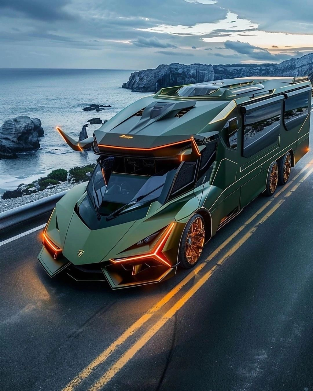 以兰博基尼为原型打造的房车,豪华舒适,速度又快!