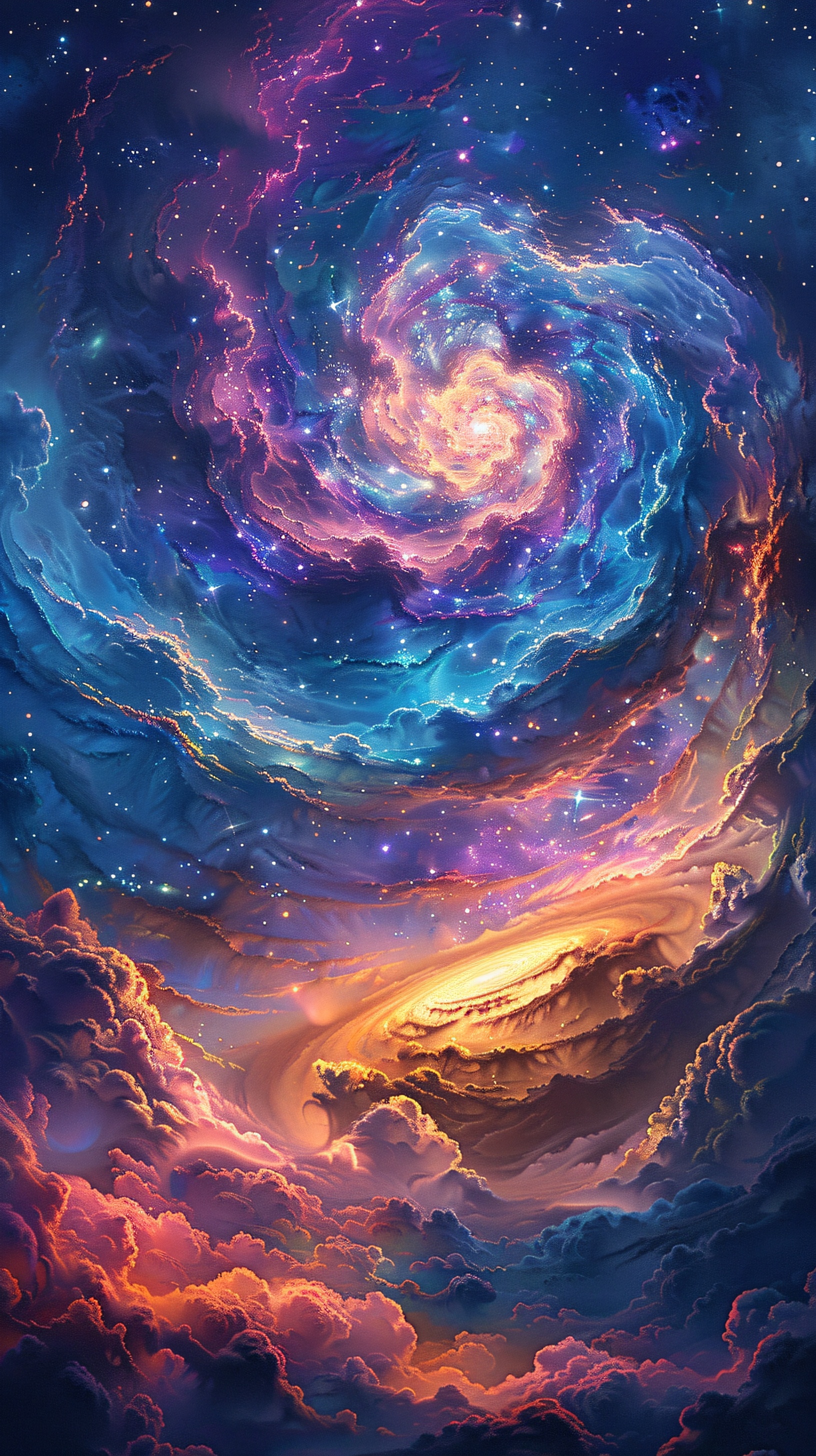 神秘梦幻的星云手机壁纸;星空之谜:梦幻星云壁纸精选