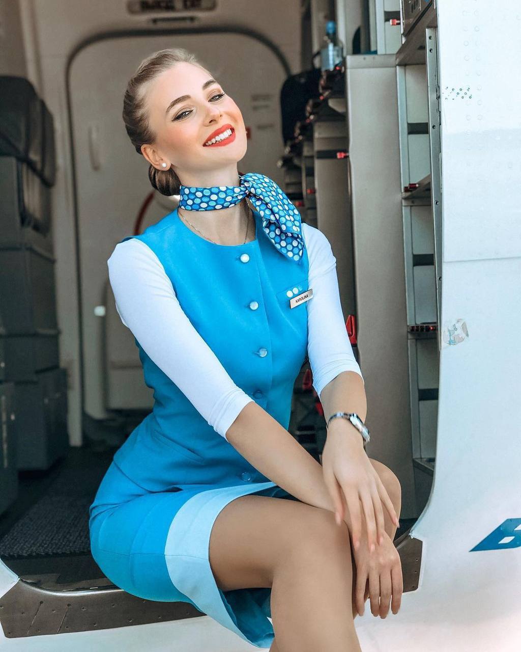 美丽的外国空姐