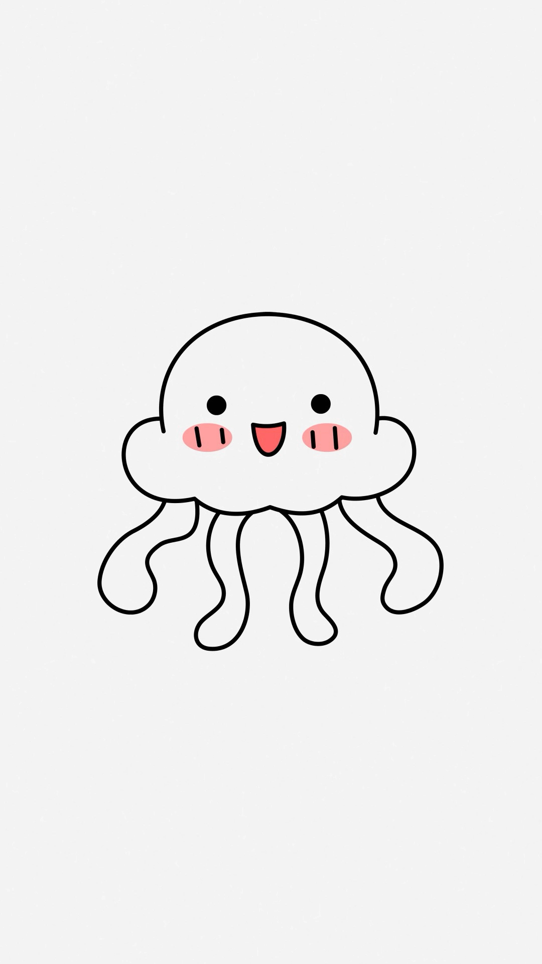 水母简笔画,简单又漂亮,一起动手画一画吧!