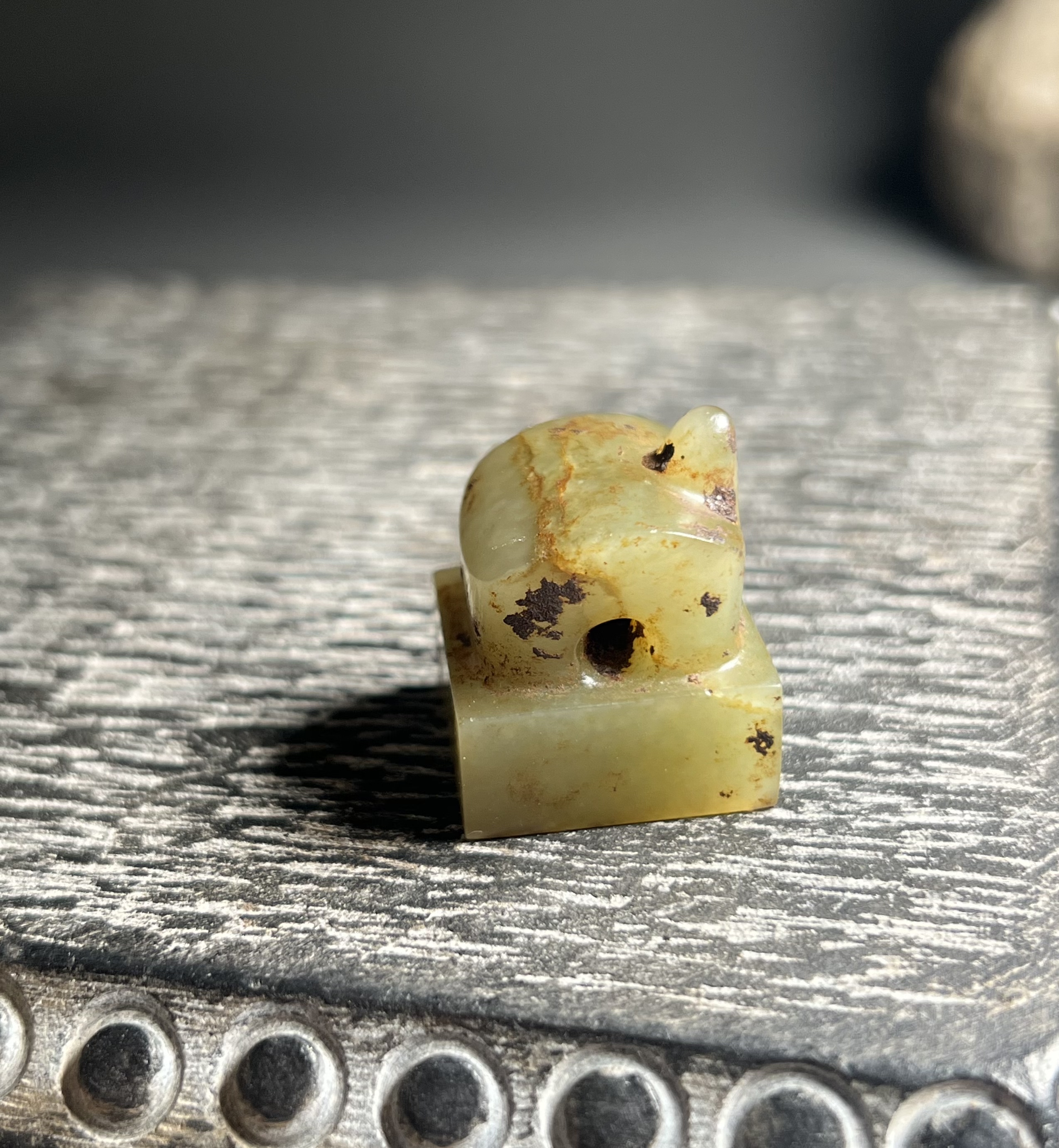 青玉"五原车令"龟钮玉印(私藏)