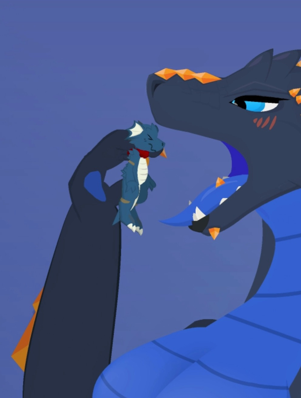 福瑞丸吞超巨大龙敌人展示