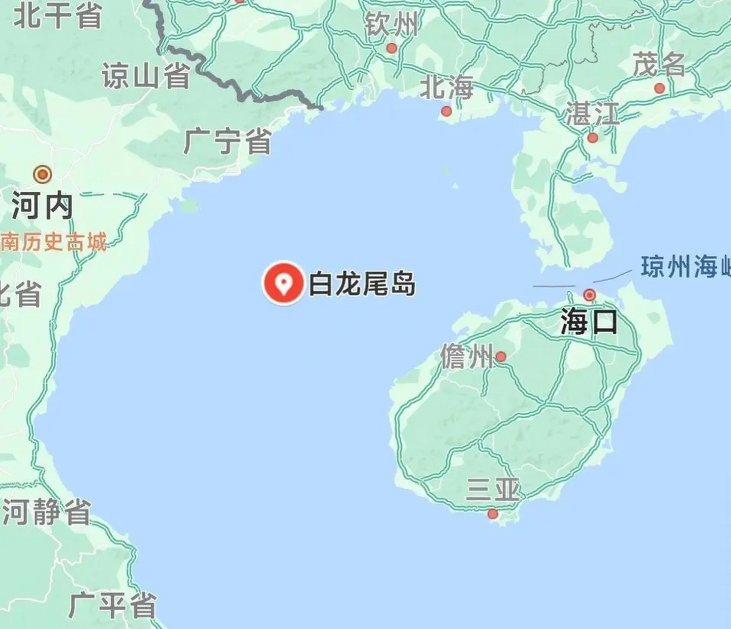 白龙尾岛,面积2.