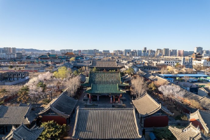 俯瞰关帝庙01关帝庙大殿-这儿也有天宫楼阁吗?