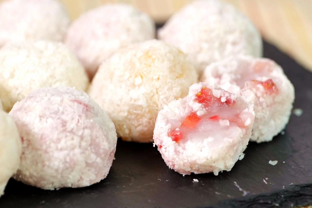 软糯香甜「山药水果球」!免开火做健康小甜点