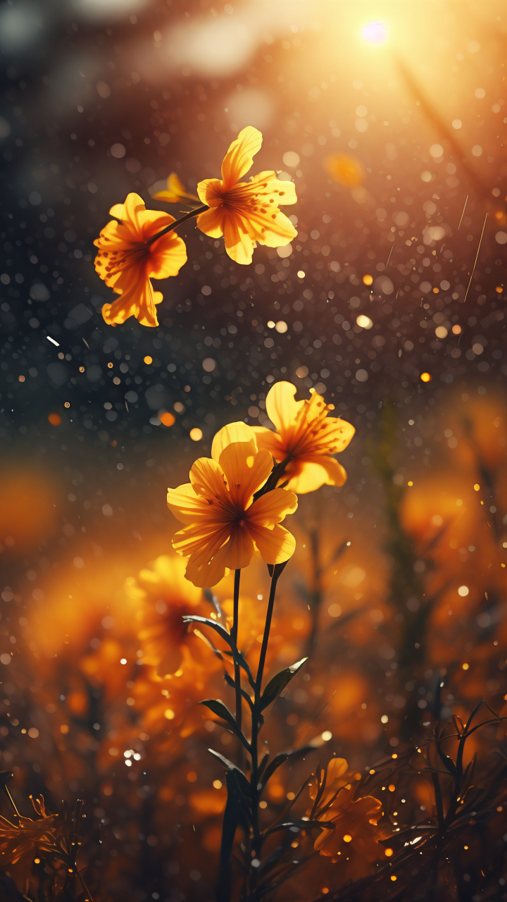 迎春花在金色背景下熠熠生辉,仿佛整个春天都绽放在你的手机屏幕上.