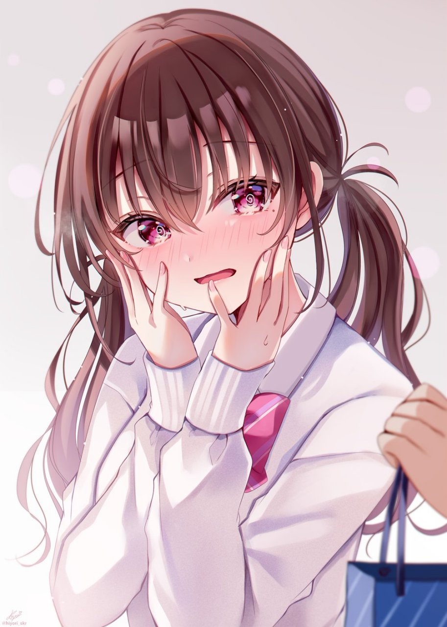 害羞的少女 画师:桜ひより