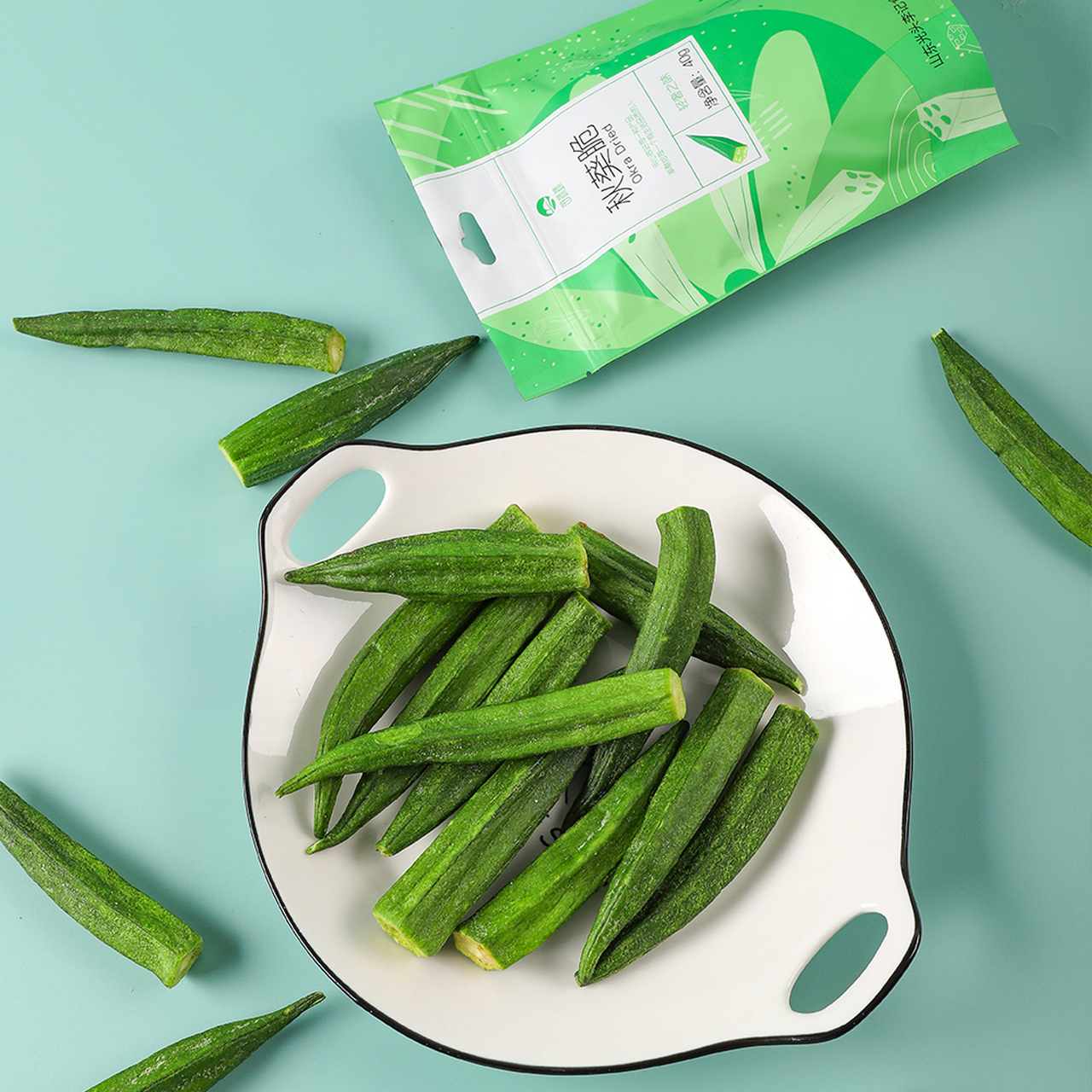 苗蔬蔬秋葵脆厂家批发代理代加工出口#果蔬脆# #果蔬脆片