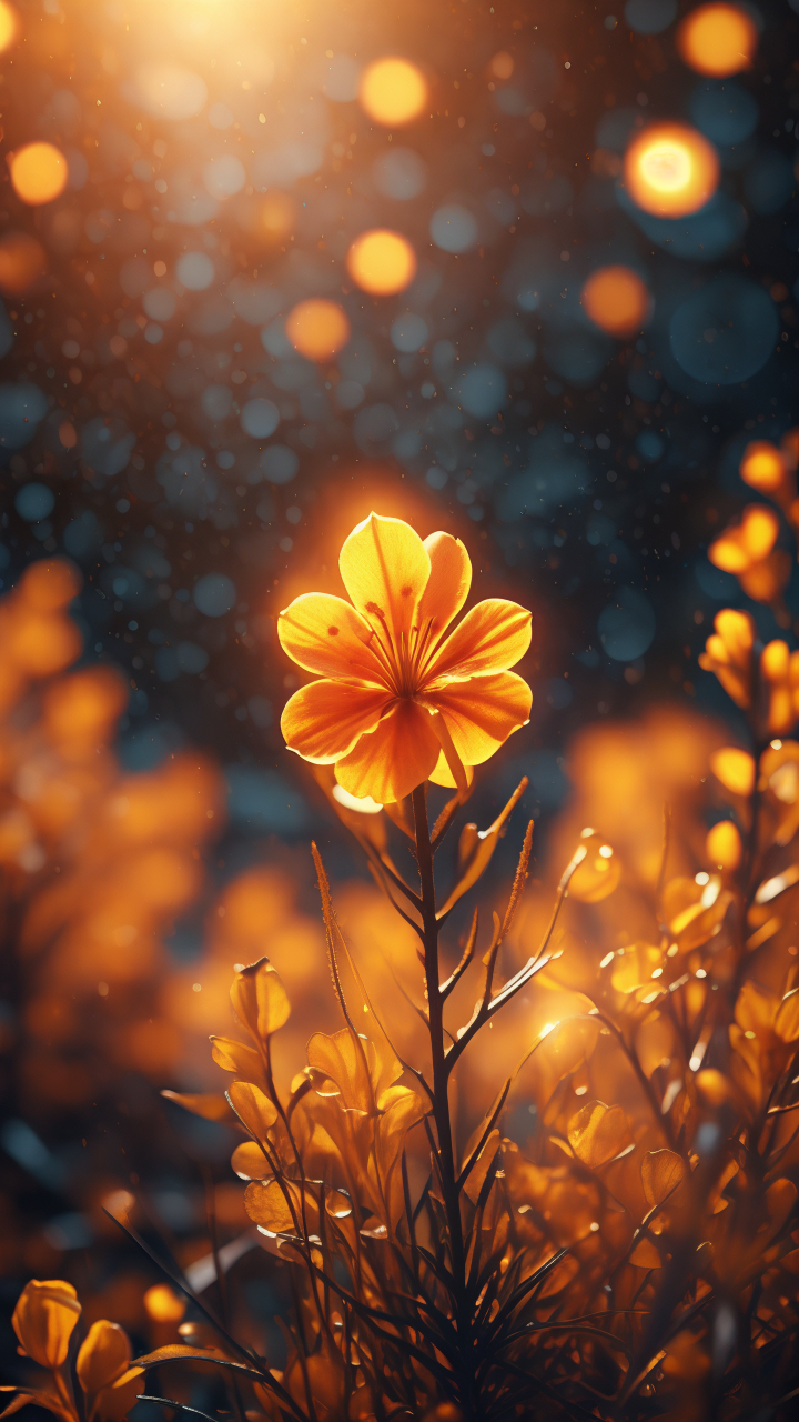 迎春花在金色背景下熠熠生辉,仿佛整个春天都绽放在你的手机屏幕上.